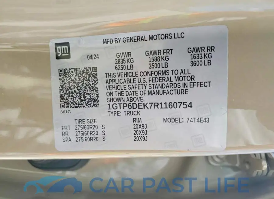 1GTP6DEK7R1160754# 12