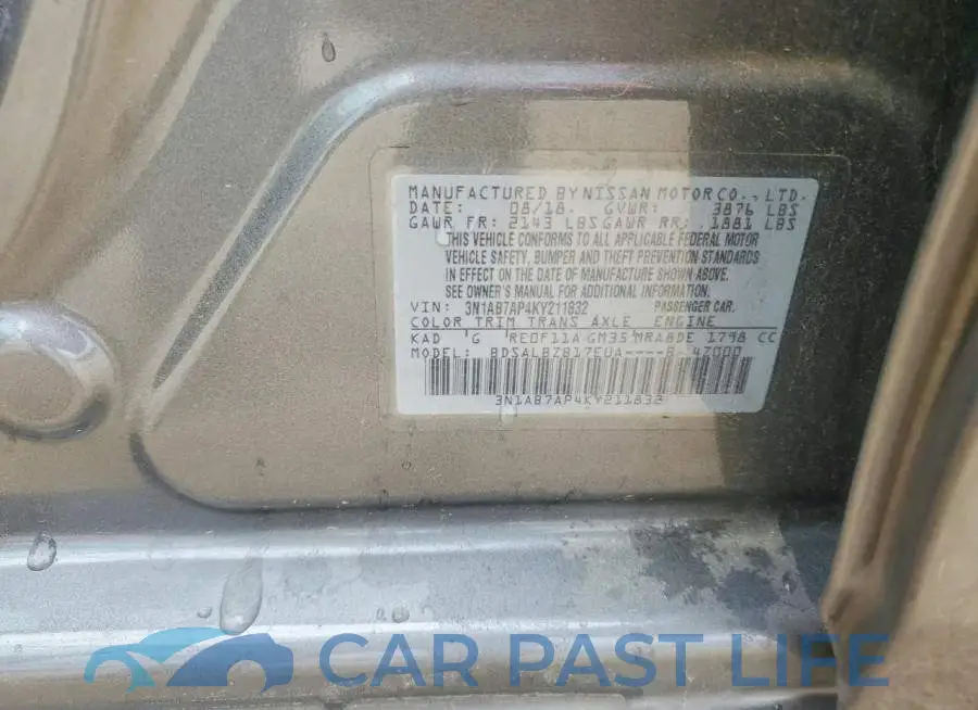 3N1AB7AP4KY211832# 12