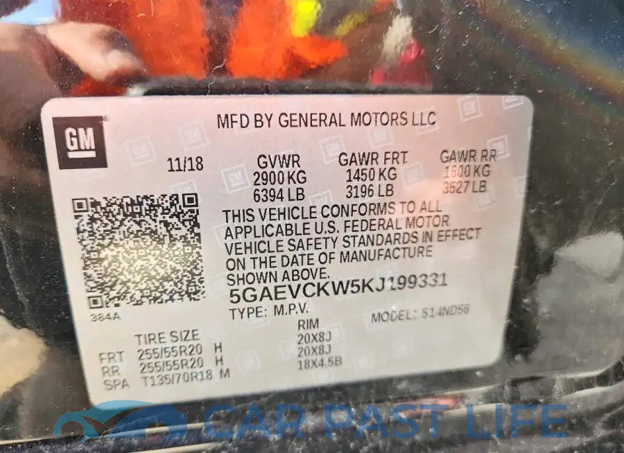 5GAEVCKW5KJ199331# 13