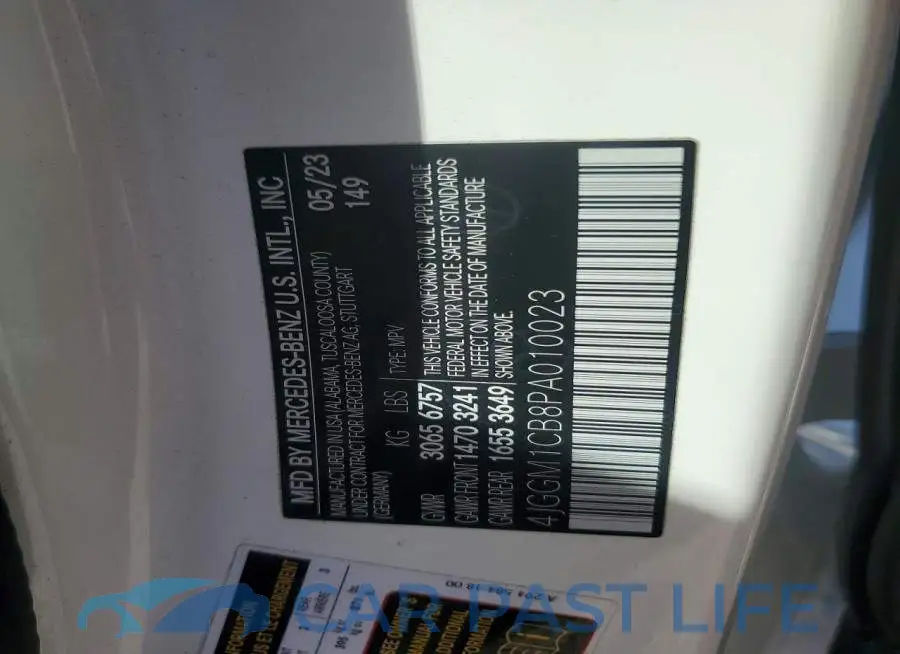 4JGGM1CB8PA010023# 13