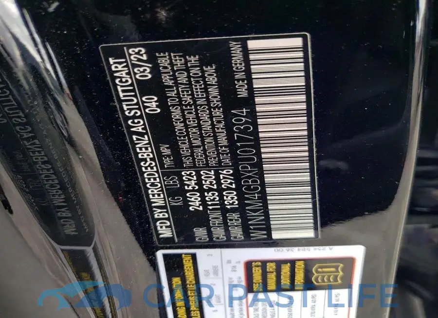 W1NKM4GBXPU017394# 13