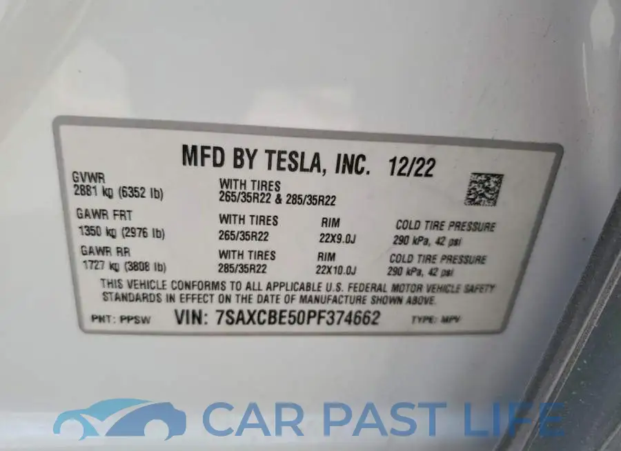 7SAXCBE50PF374662# 12