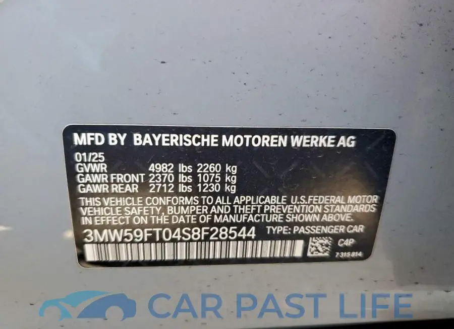 3MW59FT04S8F28544# 12