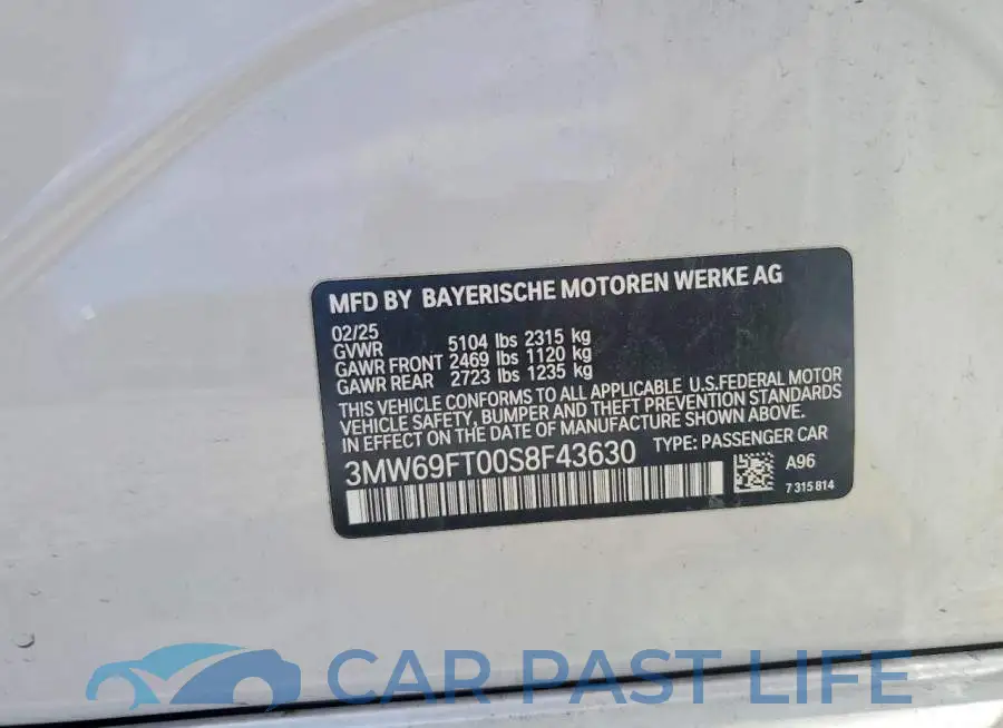 3MW69FT00S8F43630# 12