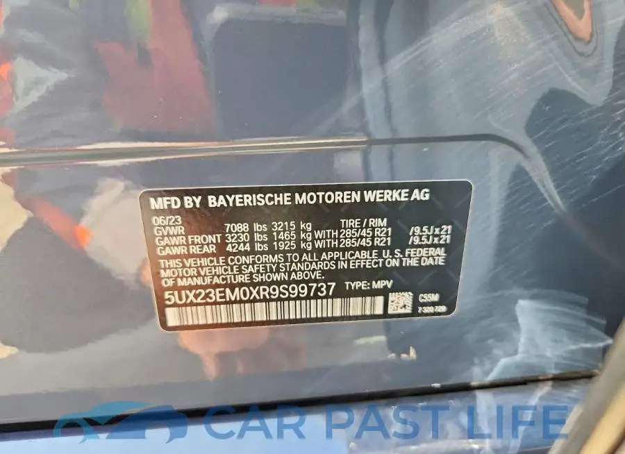 5UX23EM0XR9S99737# 13