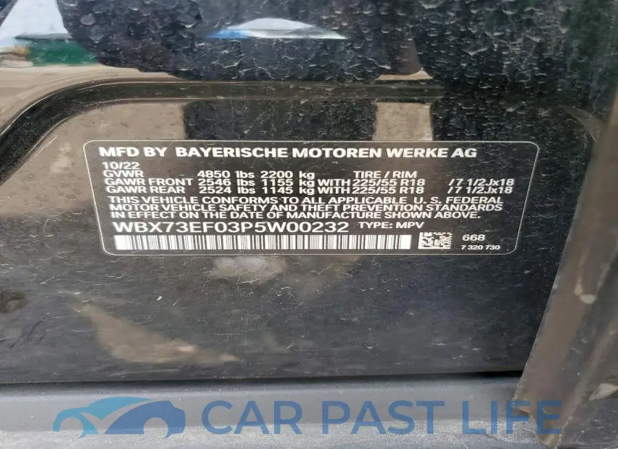 WBX73EF03P5W00232# 13