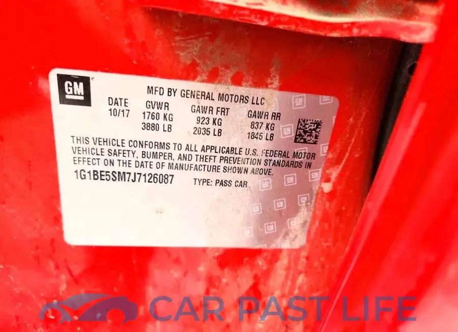 1G1BE5SM7J7126087# 12
