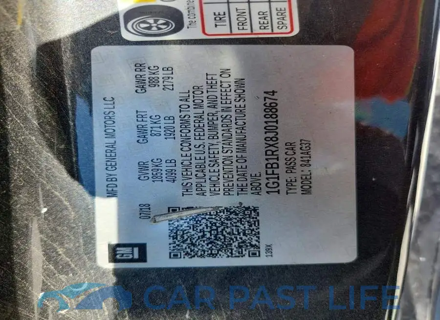 1G1FB1RX8J0188674# 12