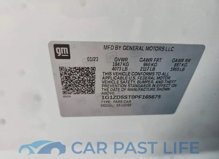 1G1ZD5ST0PF165675# 12
