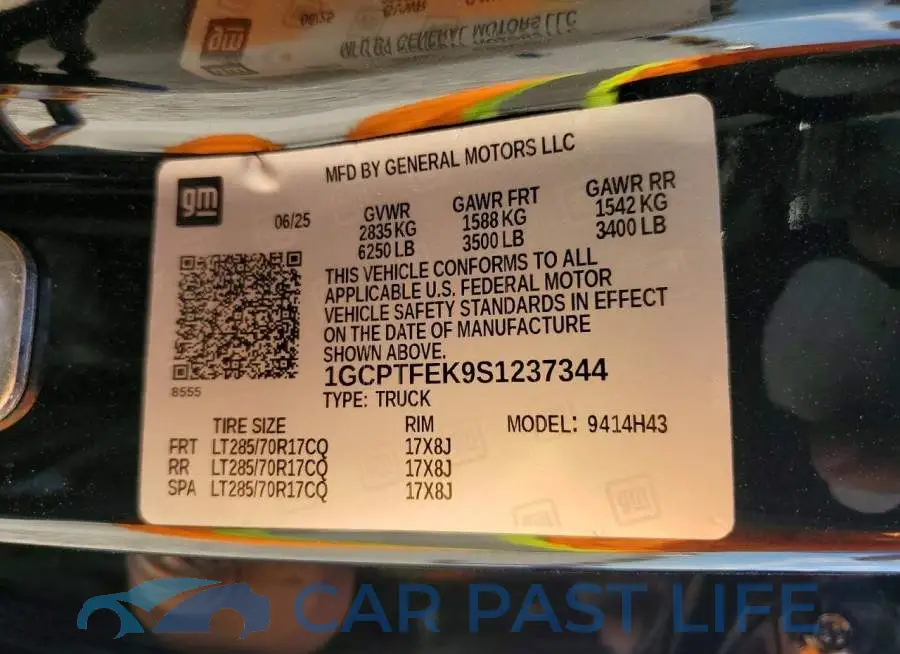 1GCPTFEK9S1237344# 12
