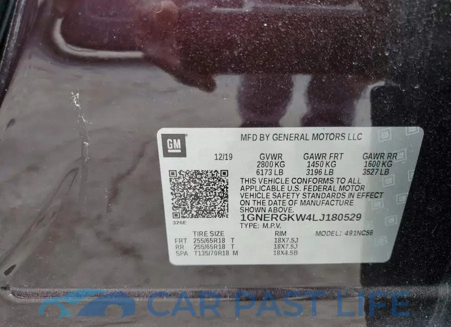 1GNERGKW4LJ180529# 14