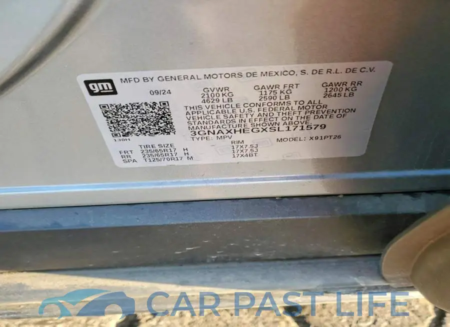 3GNAXHEGXSL171579# 13