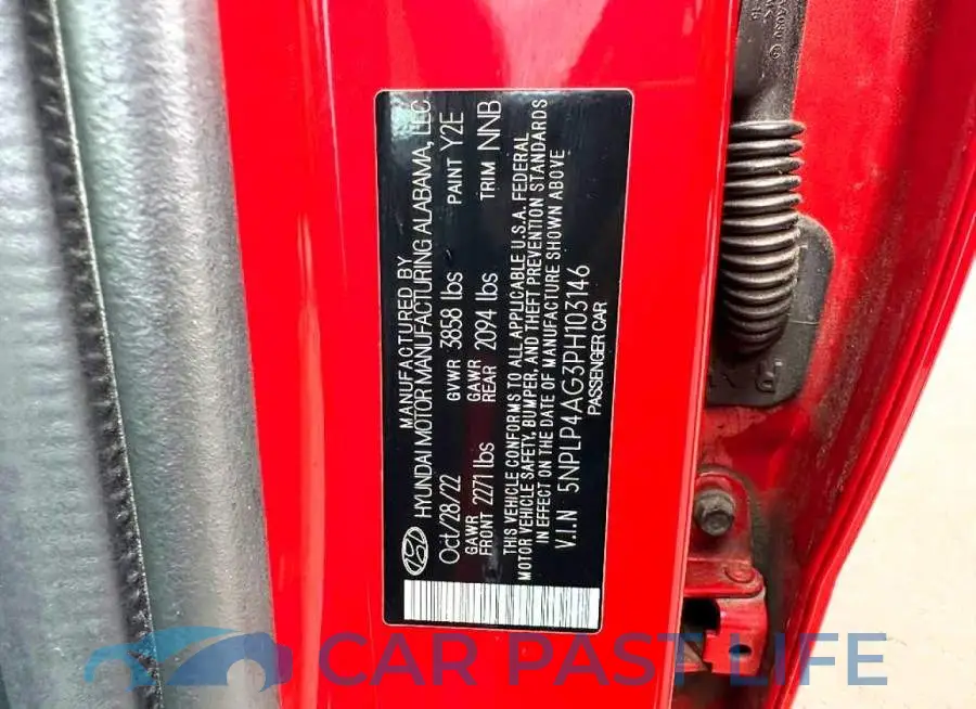 5NPLP4AG3PH103146# 10