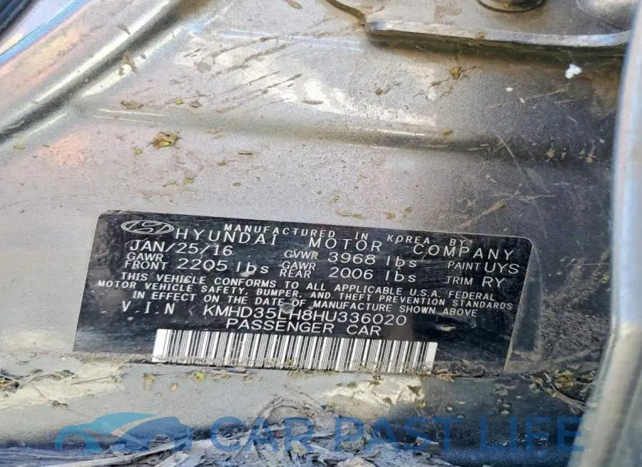 KMHD35LH8HU336020# 12