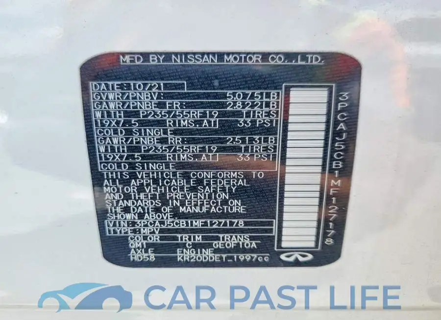 3PCAJ5CB1MF127178# 14