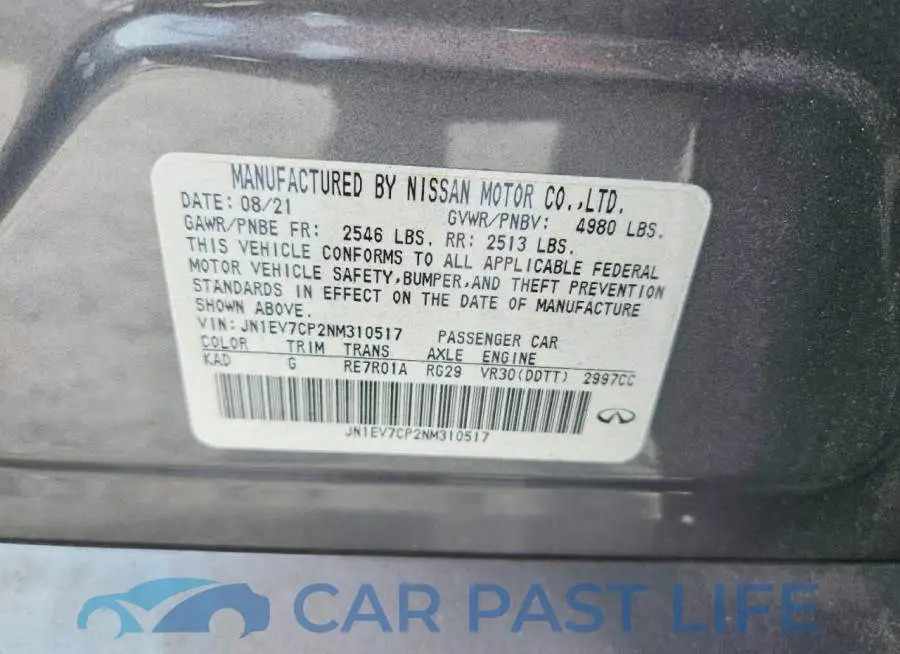 JN1EV7CP2NM310517# 12