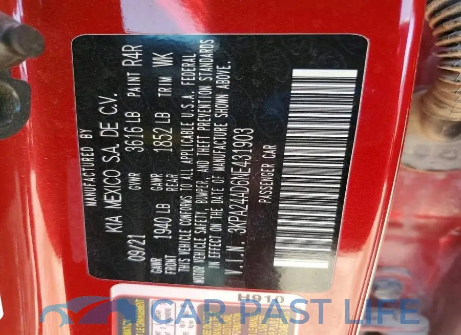 3KPA24AD6NE431903# 12