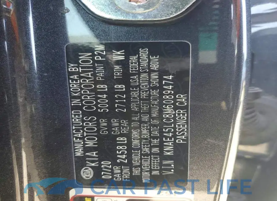 KNAE45LC8M6089474# 12