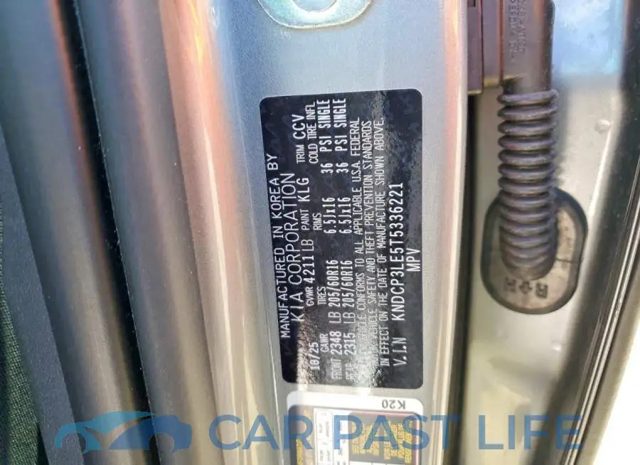 KNDCP3LE5T5336221# 13