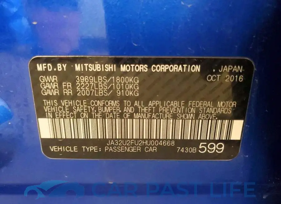 JA32U2FU2HU004668# 13