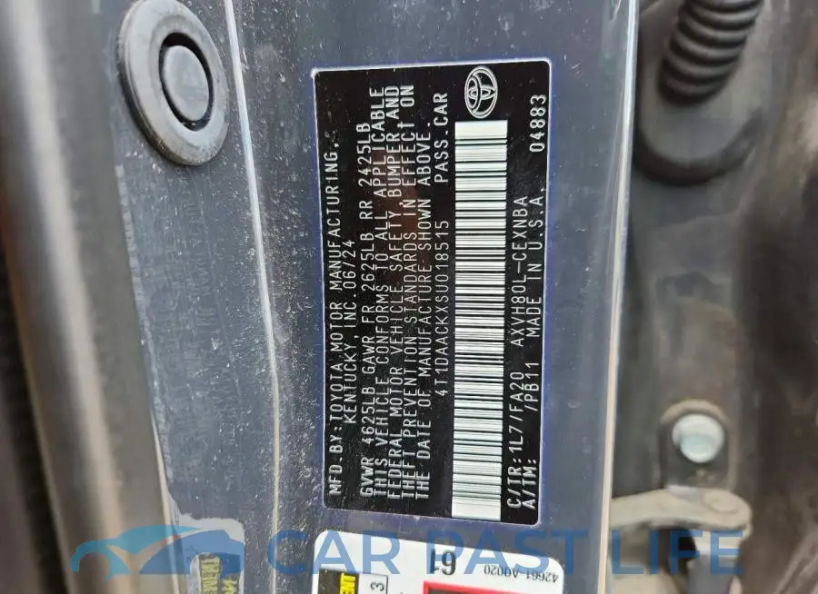4T1DAACKXSU018515# 12