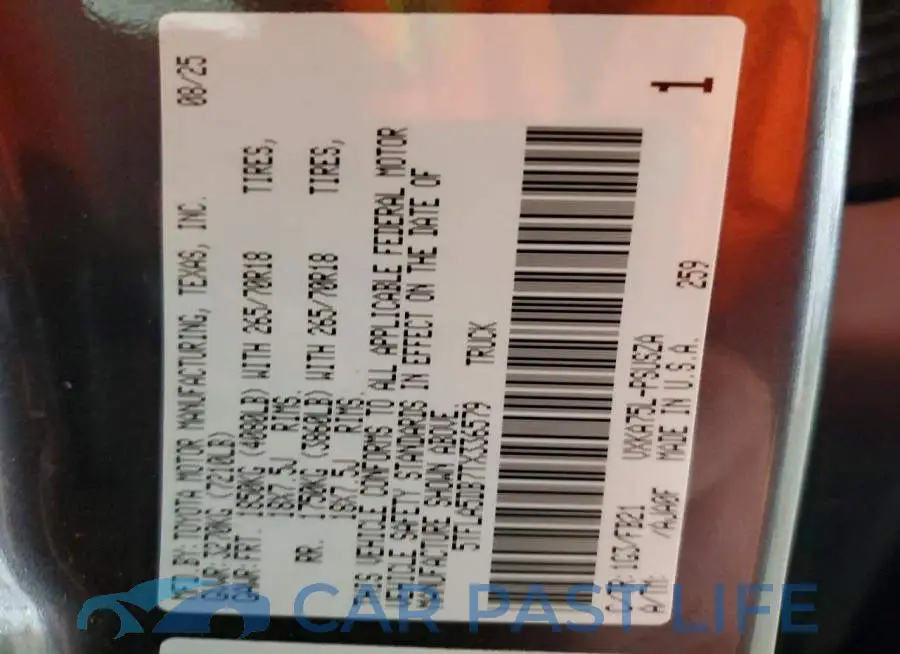 5TFLA5DB7TX336579# 12