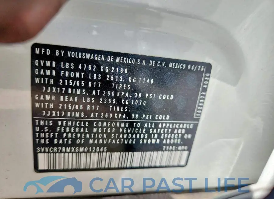 3VVCR7RMXSM012045# 13
