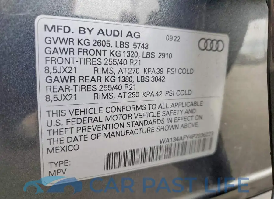 WA134AFY4P2036223# 13