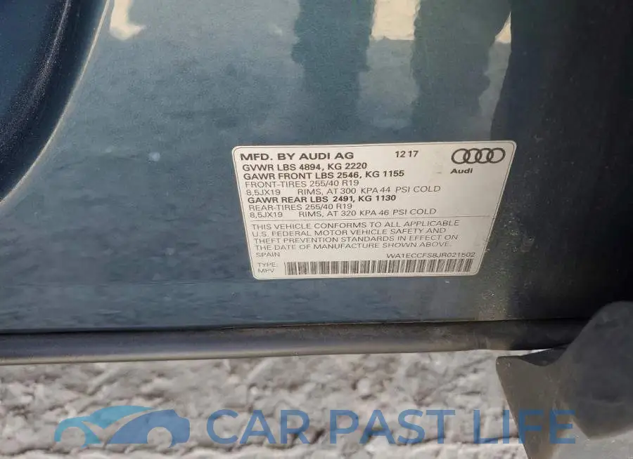 WA1ECCFS8JR021502# 13
