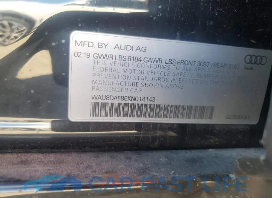 WAU8DAF86KN014143# 13