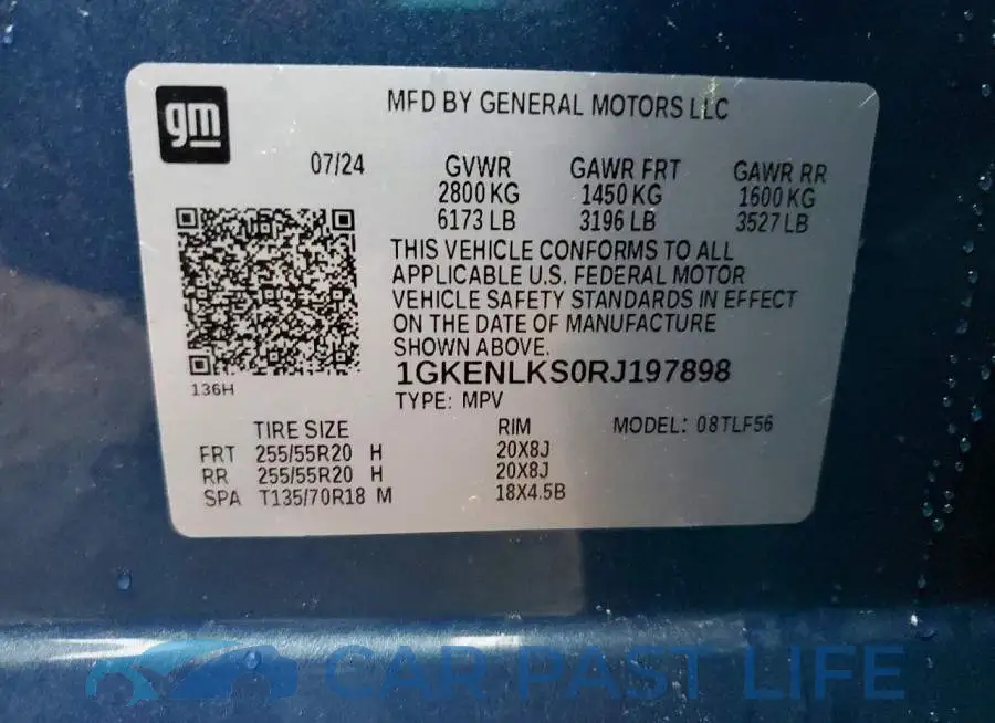 1GKENLKS0RJ197898# 13