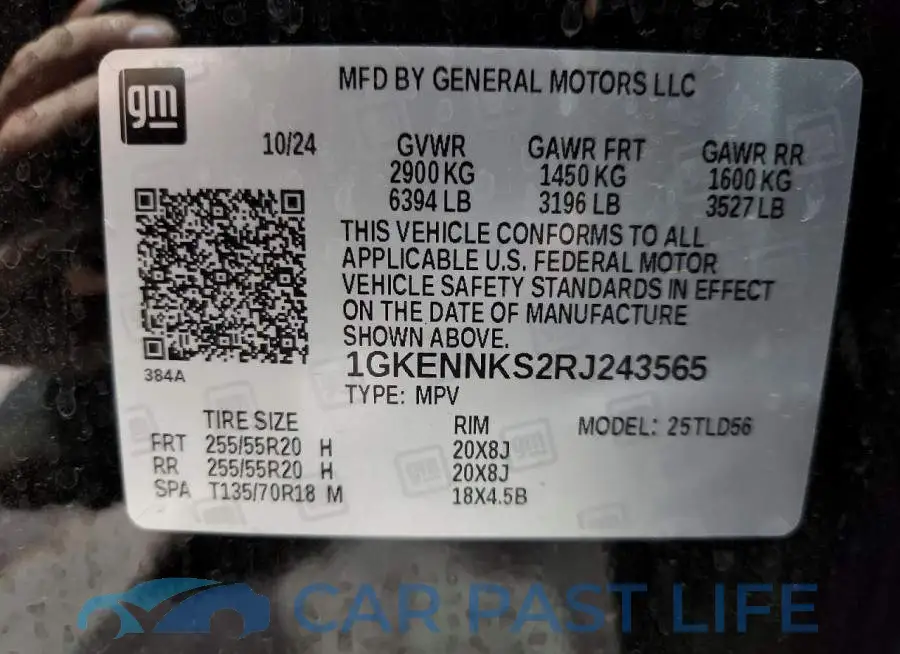 1GKENNKS2RJ243565# 13