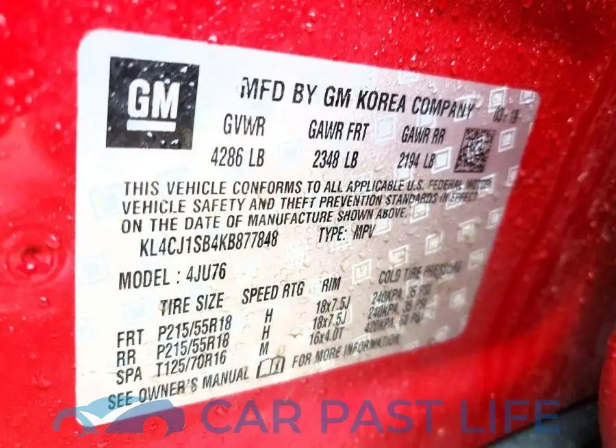 KL4CJ1SB4KB877848# 13