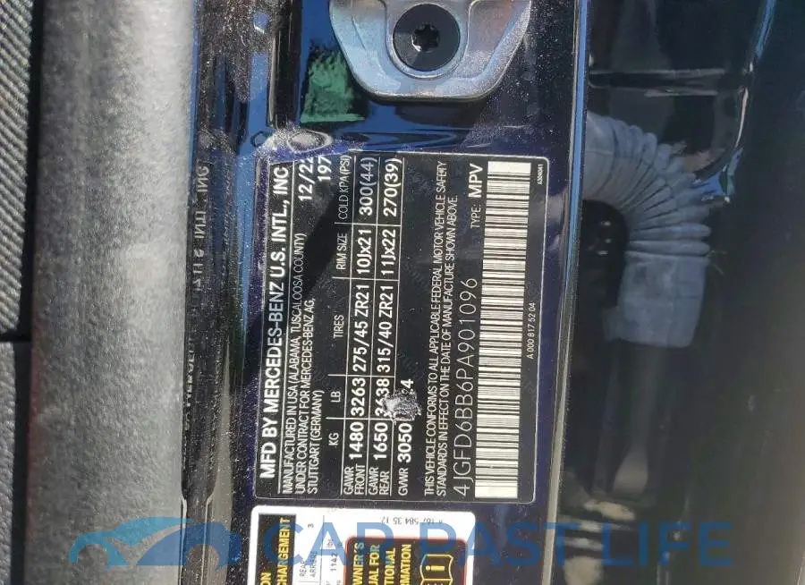 4JGFD6BB6PA901096# 12