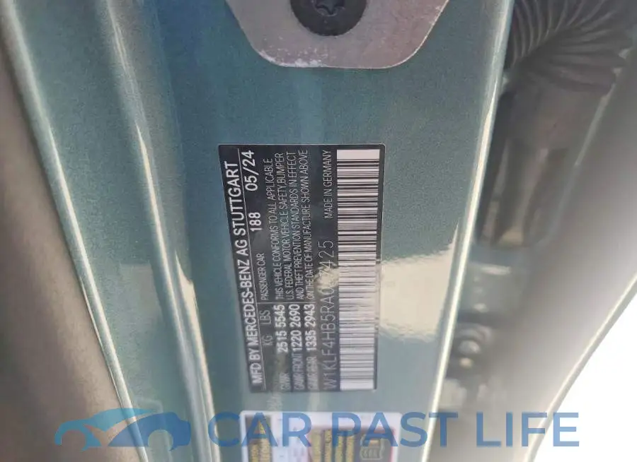 W1KLF4HB5RA067425# 12
