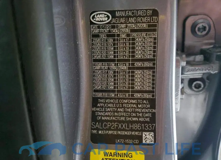 SALCP2FXXLH861337# 13