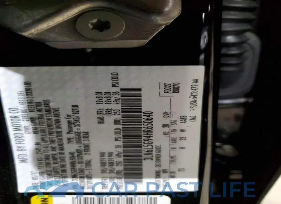 3LN6L5G94HR650640# 12