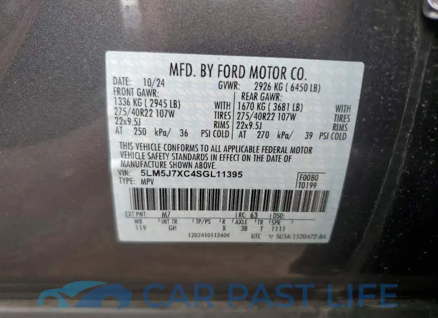 5LM5J7XC4SGL11395# 13