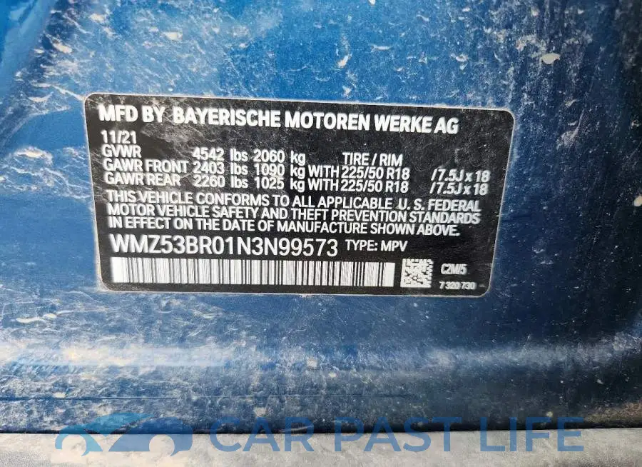 WMZ53BR01N3N99573# 12