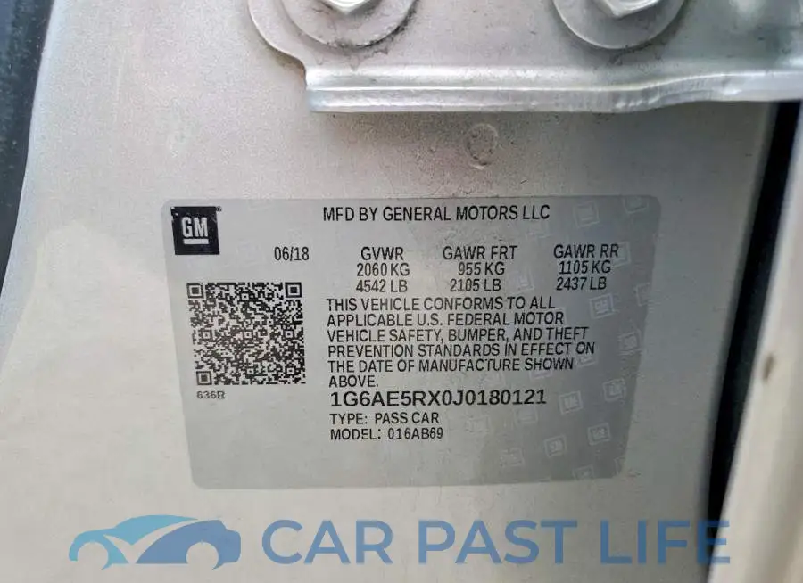 1G6AE5RX0J0180121# 12