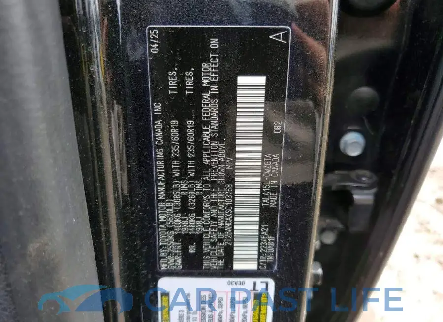 2T2BAMCAXSC103268# 12