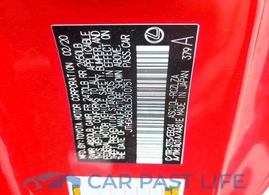JTHGA5BC8L5010751# 13