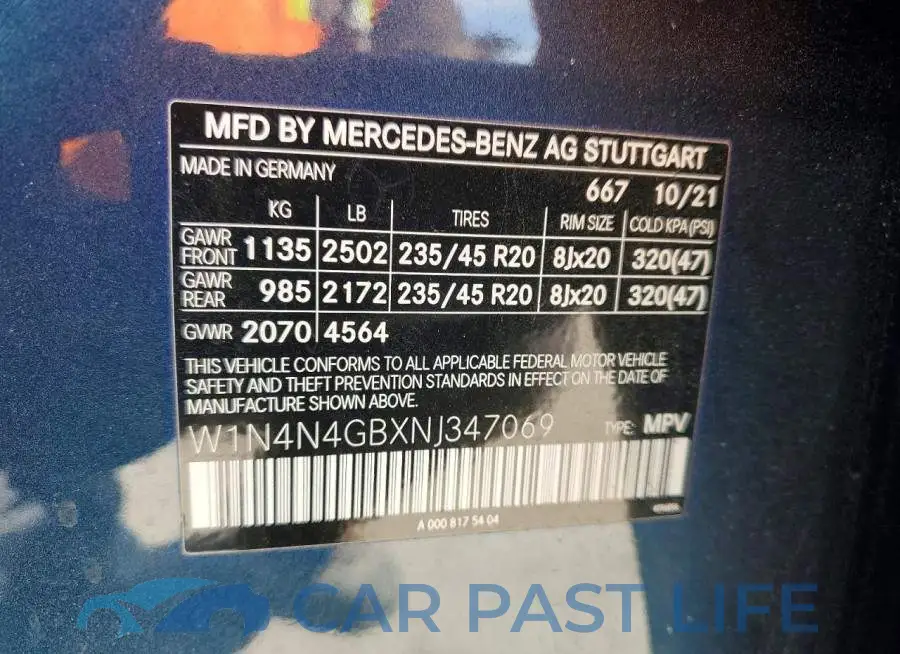W1N4N4GBXNJ347069# 14