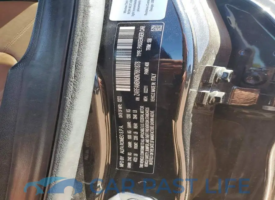 ZARFANBN5N7661878# 12