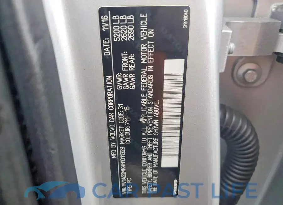 YV1A22MK4H1011329# 12