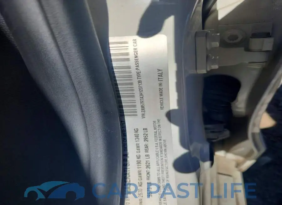 ZAM57RTA3H1237139# 12