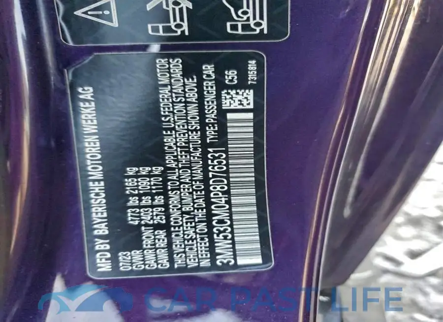 3MW53CM04P8D76531# 12