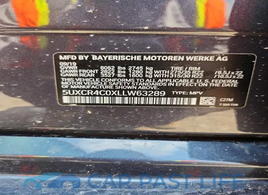 5UXCR4C0XLLW63289# 14