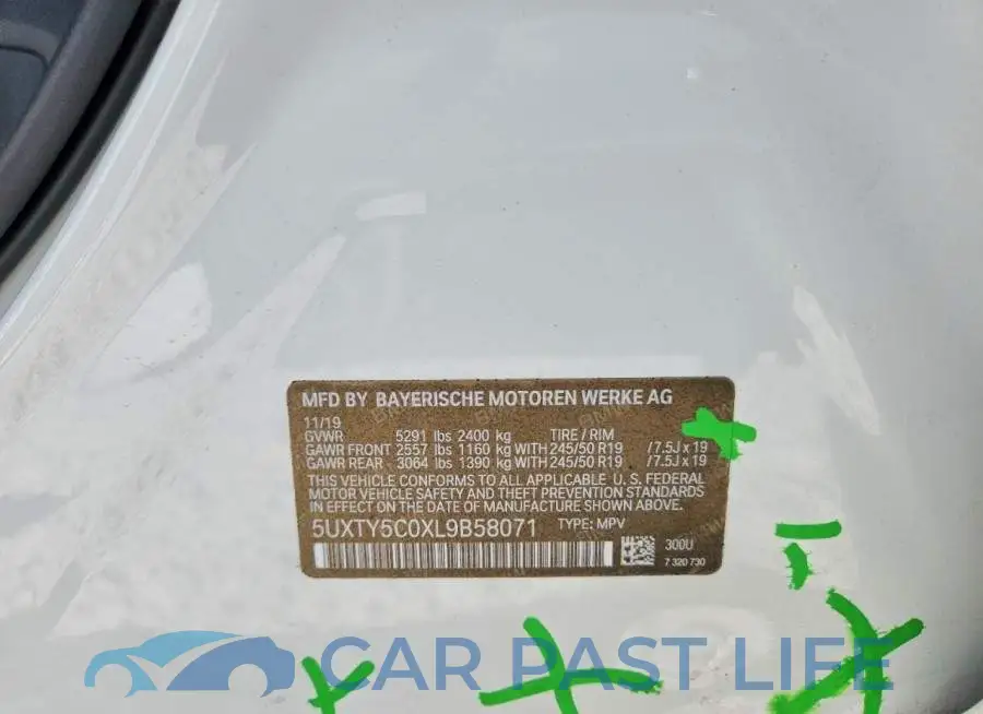 5UXTY5C0XL9B58071# 13