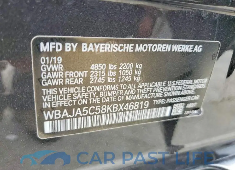 WBAJA5C58KBX46819# 13